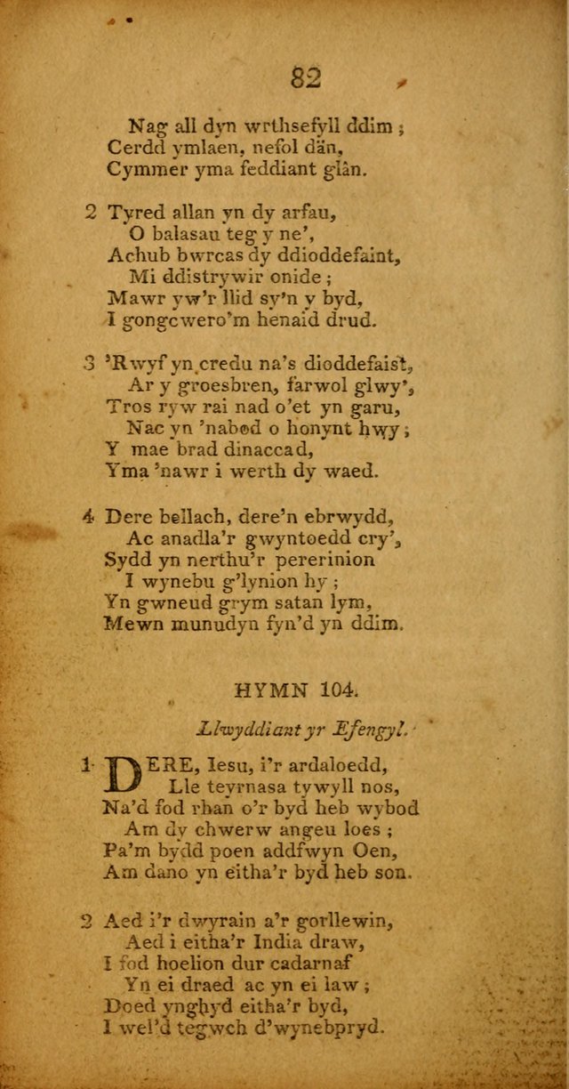 Pigion o Hymnau page 82