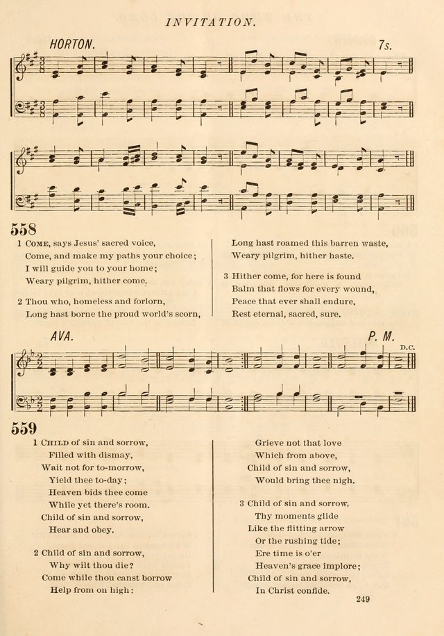 The Presbyterian Hymnal page 249