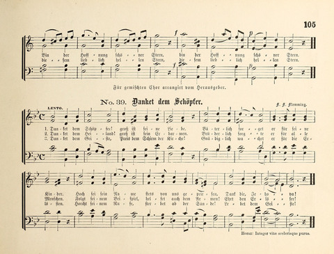 Polyhymnia: Sammlung christlich-religiöser Gesänge, für Gemischten Kirchen-Chor page 105