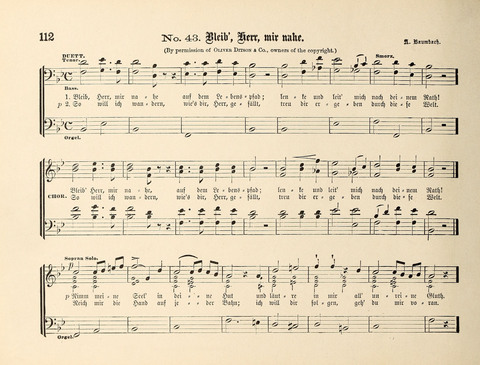 Polyhymnia: Sammlung christlich-religiöser Gesänge, für Gemischten Kirchen-Chor page 112