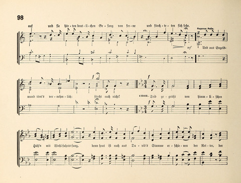 Polyhymnia: Sammlung christlich-religiöser Gesänge, für Gemischten Kirchen-Chor page 98