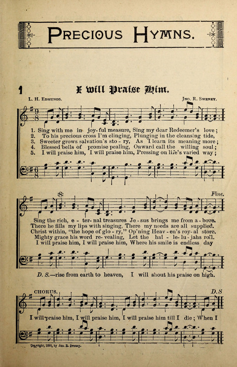 Precious Hymns: for Times of Refreshing and Revival page 1