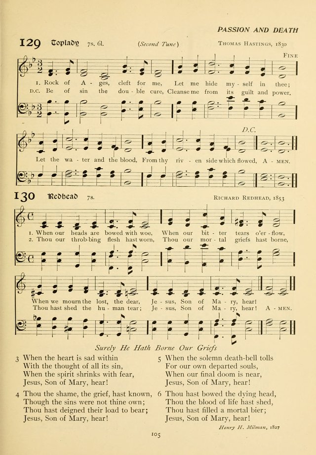 The Pilgrim Hymnal page 105