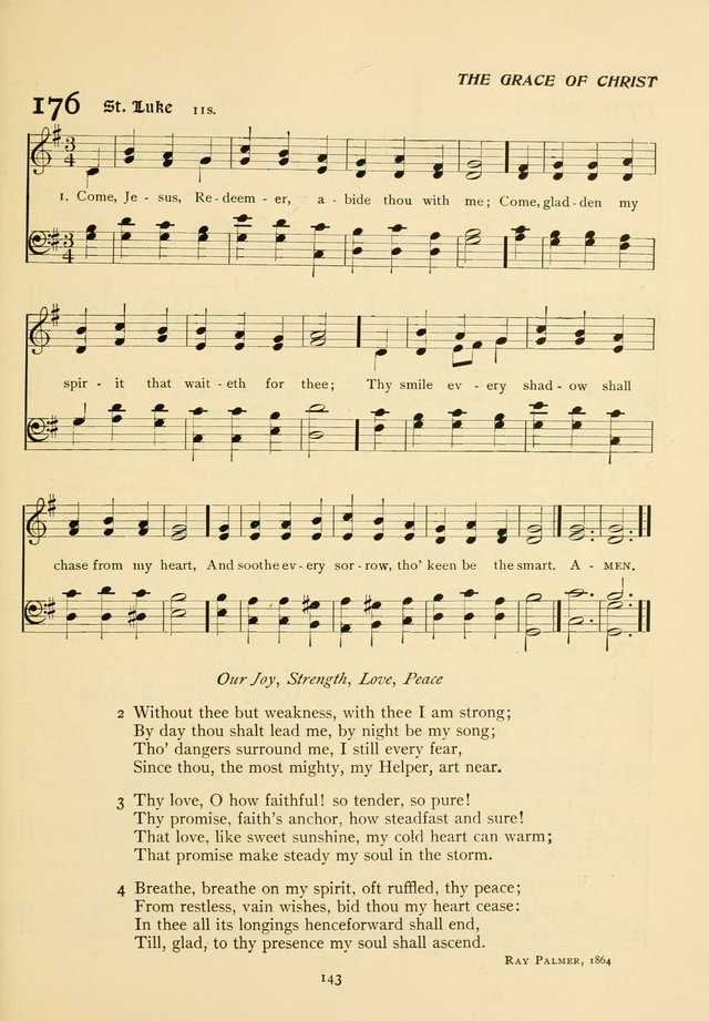 The Pilgrim Hymnal page 143