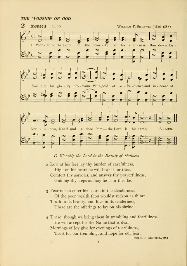 The Pilgrim Hymnal page 2