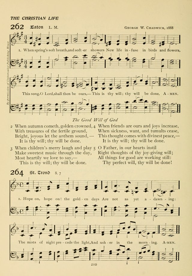 The Pilgrim Hymnal page 210