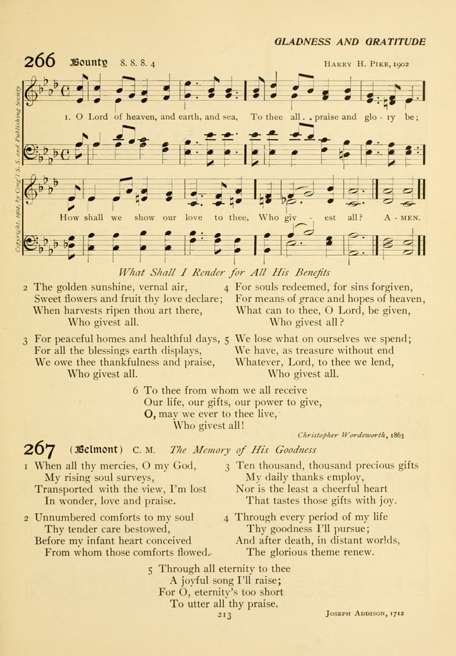 The Pilgrim Hymnal page 213