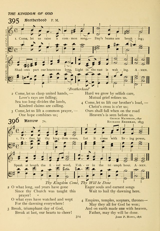 The Pilgrim Hymnal page 314