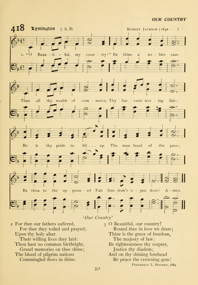 The Pilgrim Hymnal page 331