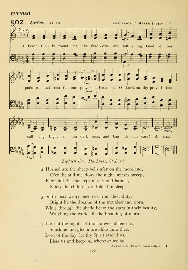 The Pilgrim Hymnal page 400