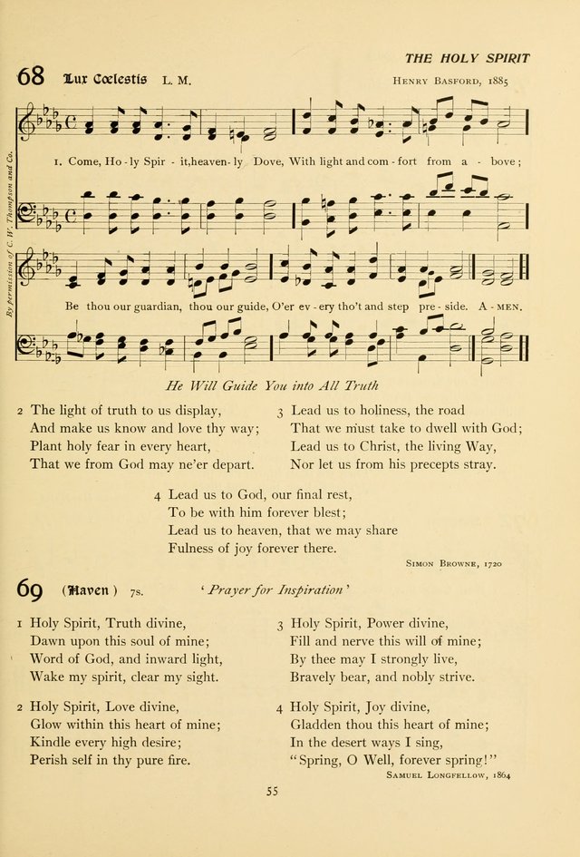 The Pilgrim Hymnal page 55