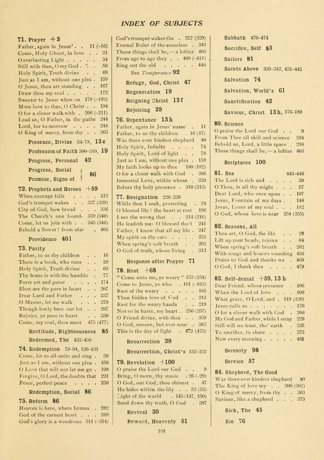 The Pilgrim Hymnal page 597