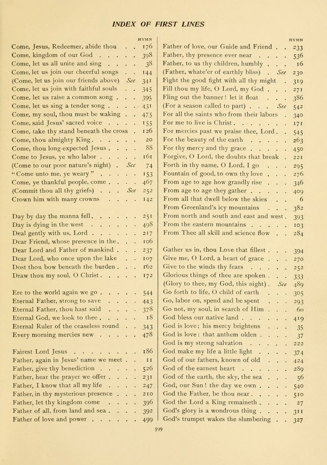 The Pilgrim Hymnal page 601