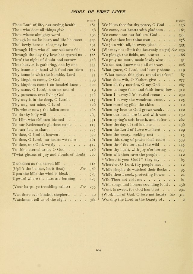 The Pilgrim Hymnal page 606