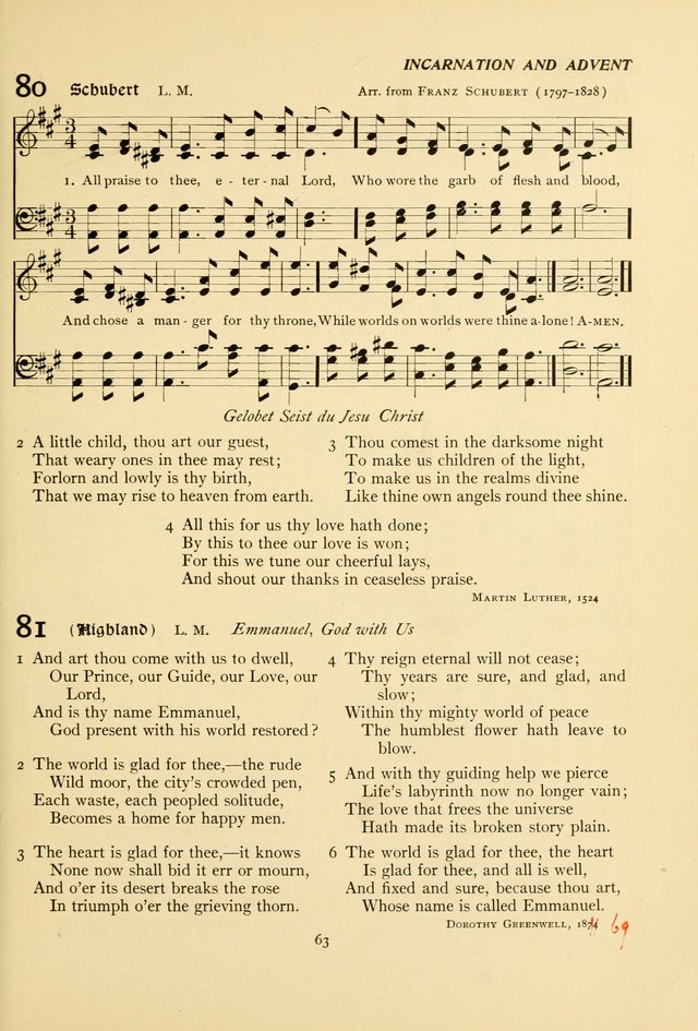 The Pilgrim Hymnal page 63