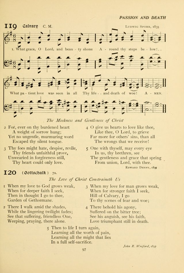 The Pilgrim Hymnal page 97