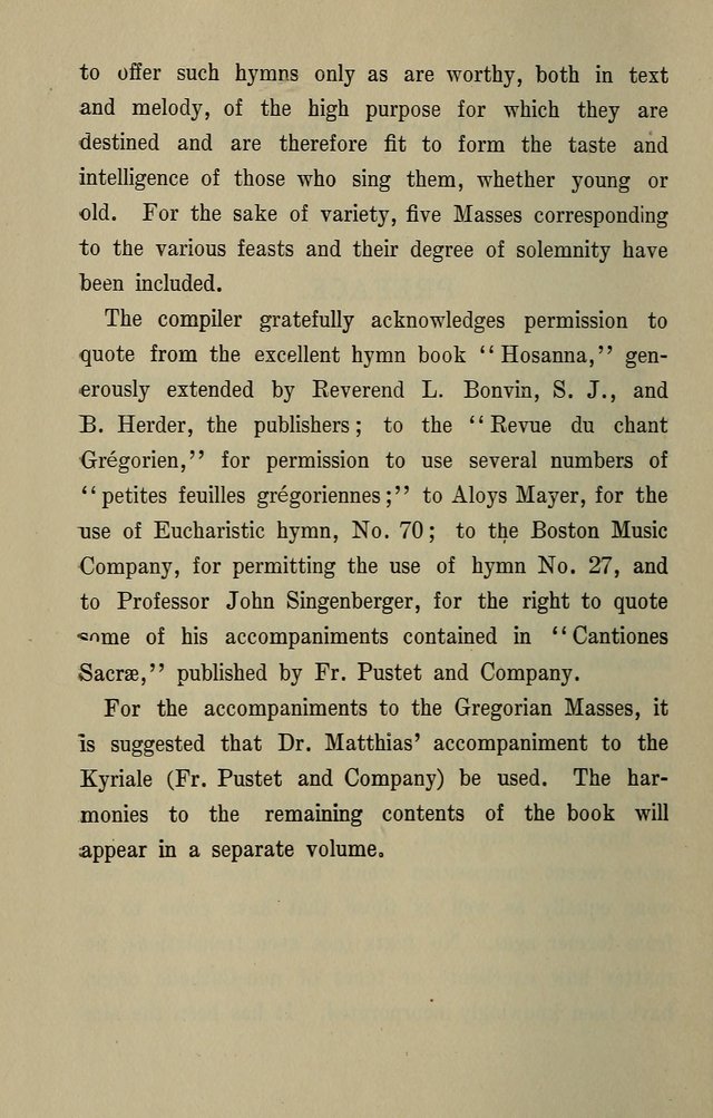 The Parish Hymnal page viii