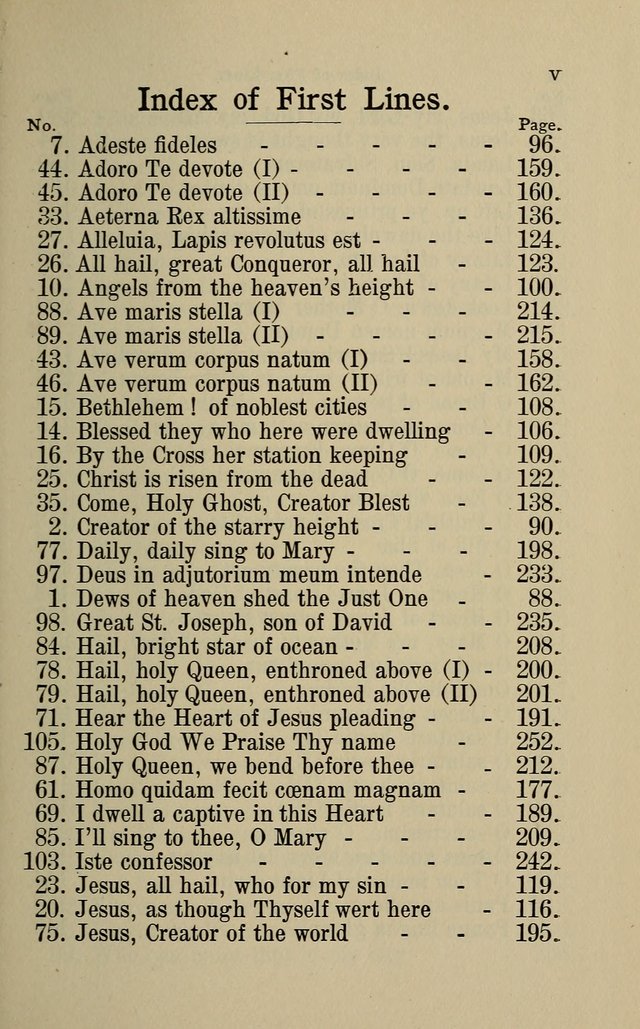 The Parish Hymnal page xiii