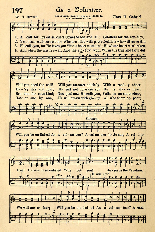 The Popular Hymnal page 154