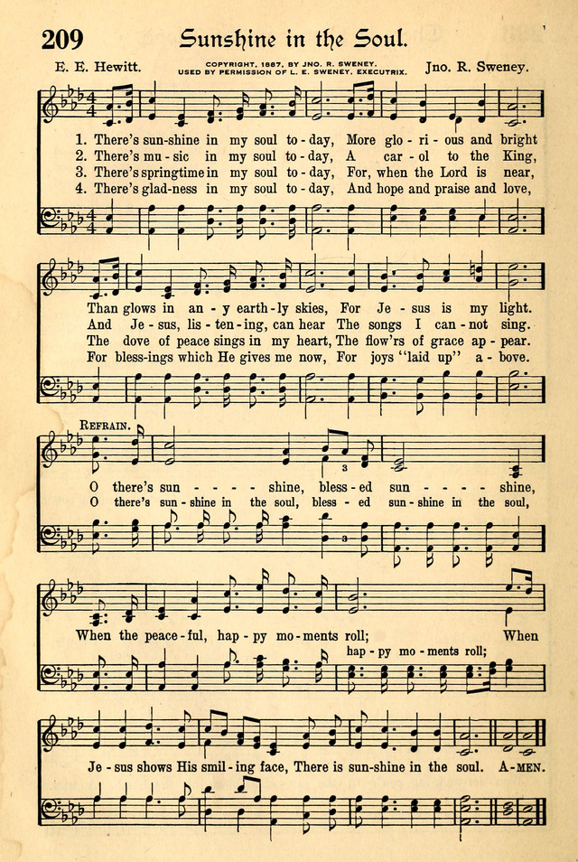 The Popular Hymnal page 166