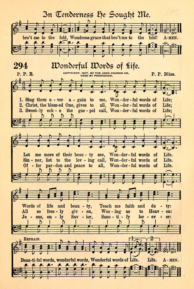 The Popular Hymnal page 249