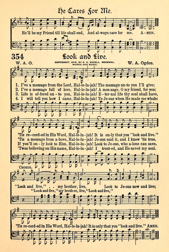 The Popular Hymnal page 309