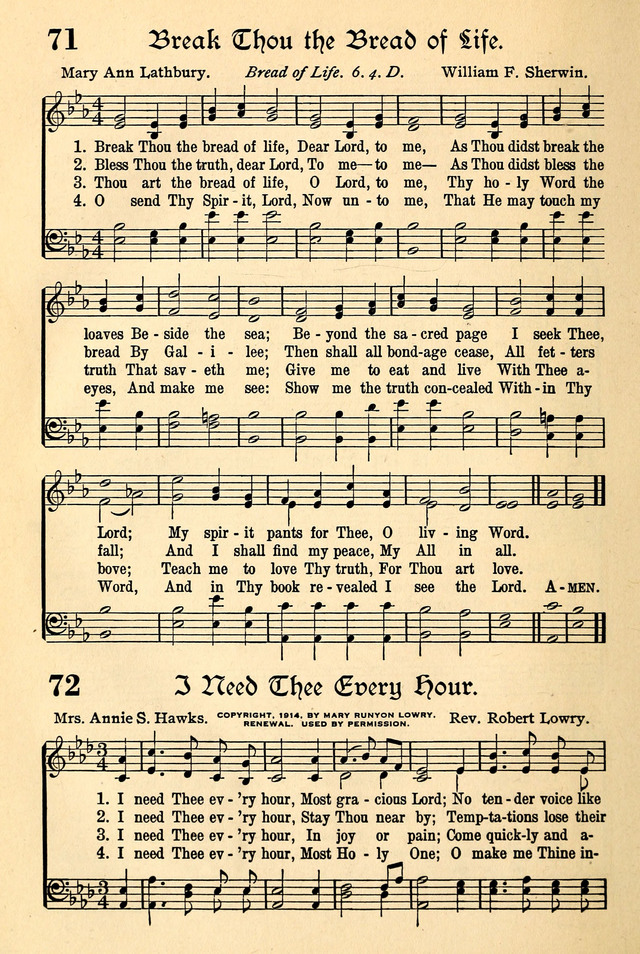 The Popular Hymnal page 48