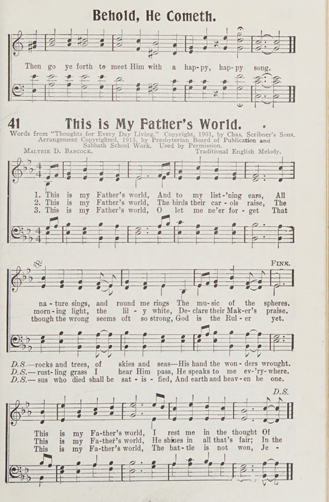 Premier Hymns: Selections for the Church, the Sunday School, young people