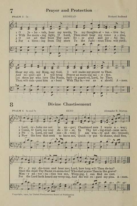 The Psalter Hymnal: The Psalms and Selected Hymns page 10