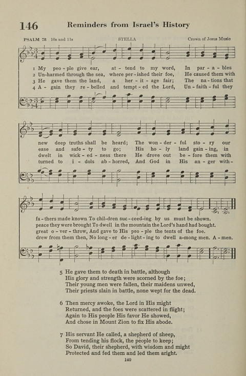 The Psalter Hymnal: The Psalms and Selected Hymns page 140