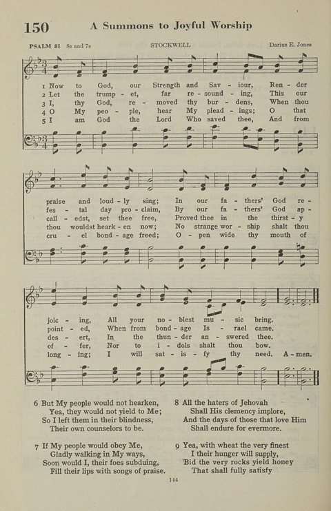 The Psalter Hymnal: The Psalms and Selected Hymns page 144