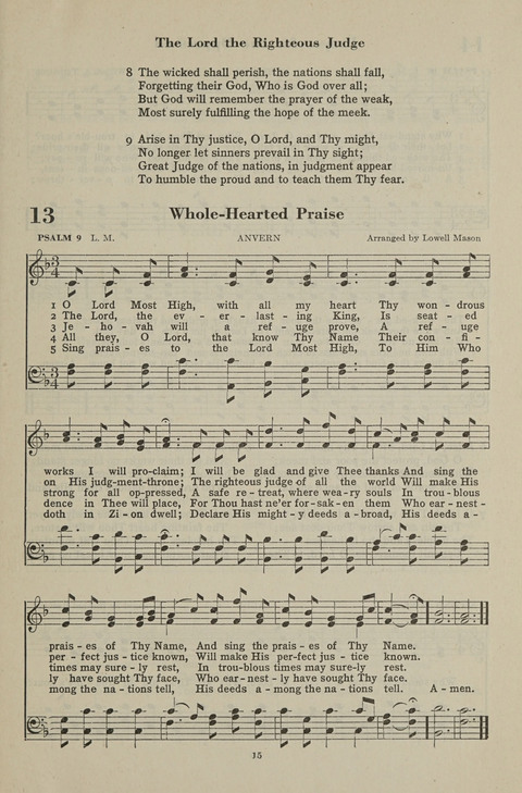 The Psalter Hymnal: The Psalms and Selected Hymns page 15