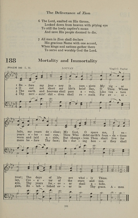 The Psalter Hymnal: The Psalms and Selected Hymns page 181