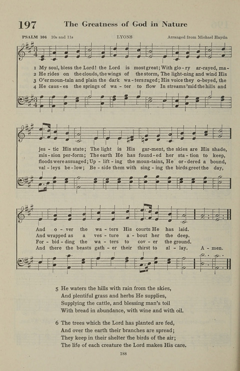 The Psalter Hymnal: The Psalms and Selected Hymns page 188