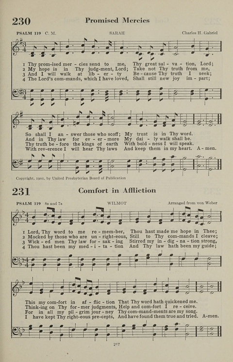 The Psalter Hymnal: The Psalms and Selected Hymns page 217