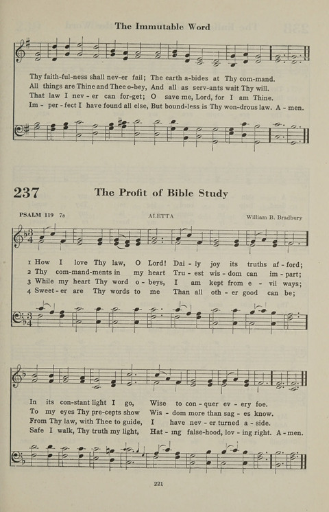 The Psalter Hymnal: The Psalms and Selected Hymns page 221