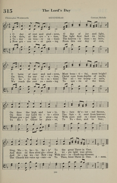 The Psalter Hymnal: The Psalms and Selected Hymns page 289