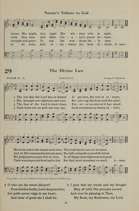 The Psalter Hymnal: The Psalms and Selected Hymns page 29