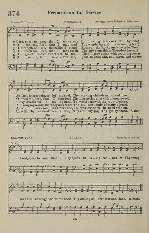 The Psalter Hymnal: The Psalms and Selected Hymns page 342