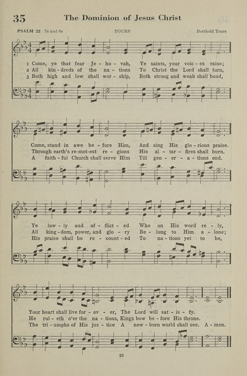 The Psalter Hymnal: The Psalms and Selected Hymns page 35