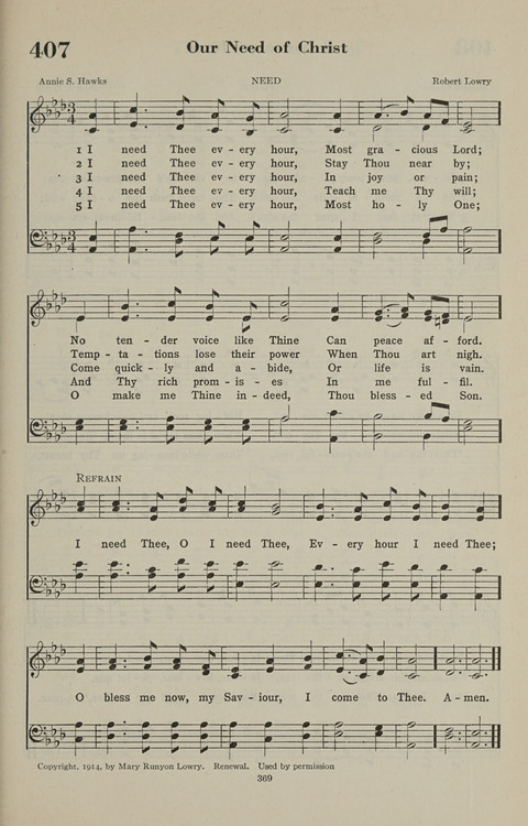 The Psalter Hymnal: The Psalms and Selected Hymns page 369