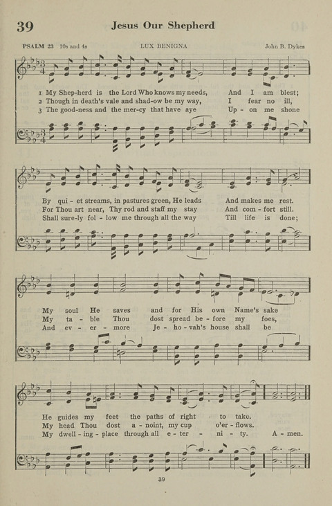 The Psalter Hymnal: The Psalms and Selected Hymns page 39