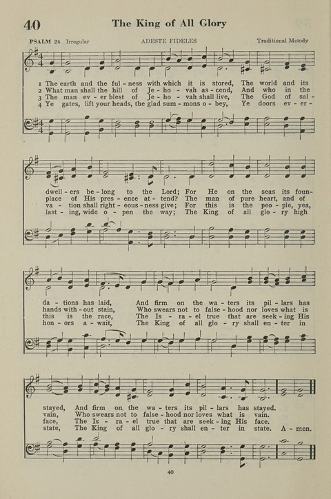 The Psalter Hymnal: The Psalms and Selected Hymns page 40