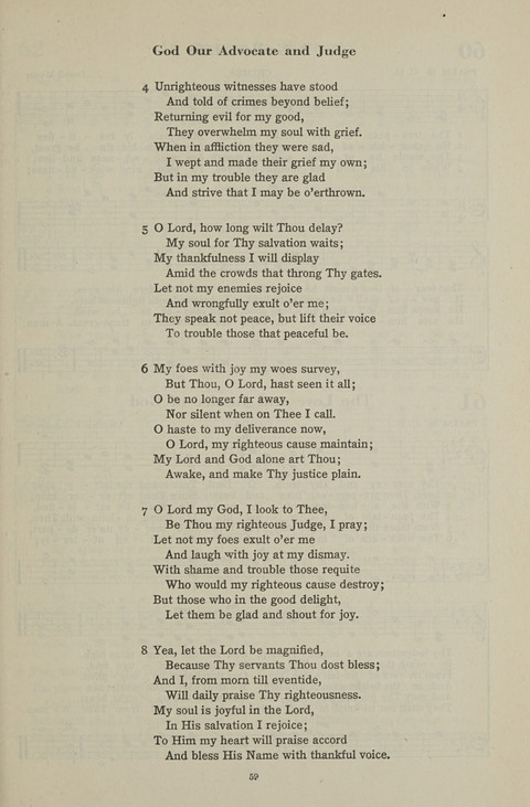 The Psalter Hymnal: The Psalms and Selected Hymns page 59