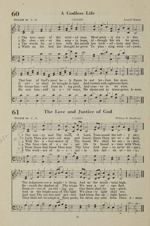 The Psalter Hymnal: The Psalms and Selected Hymns page 60