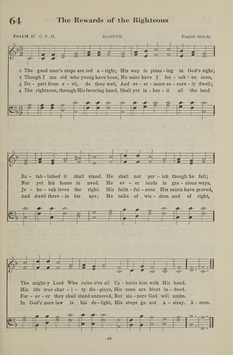 The Psalter Hymnal: The Psalms and Selected Hymns page 63