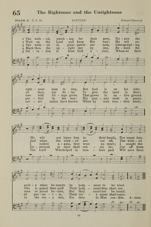 The Psalter Hymnal: The Psalms and Selected Hymns page 64