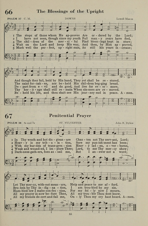 The Psalter Hymnal: The Psalms and Selected Hymns page 65