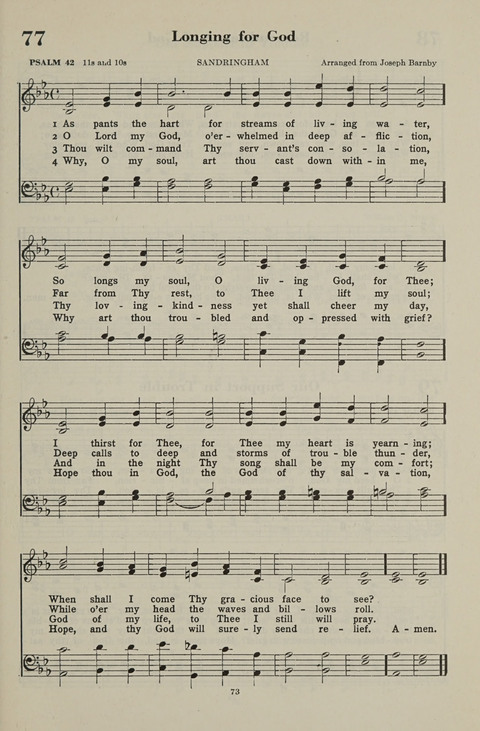 The Psalter Hymnal: The Psalms and Selected Hymns page 73