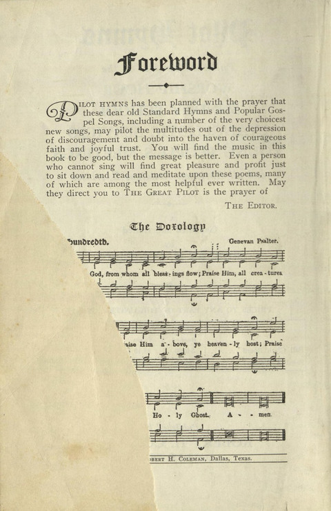 Pilot Hymns page 1